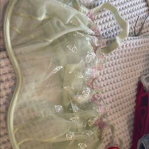 Green Sheer Floral Bra